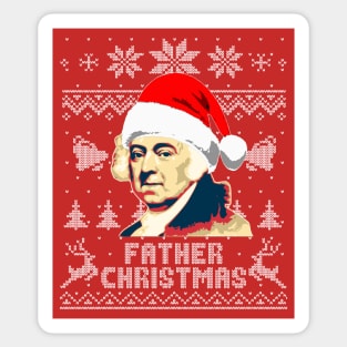 John Adams Father Christmas Sticker